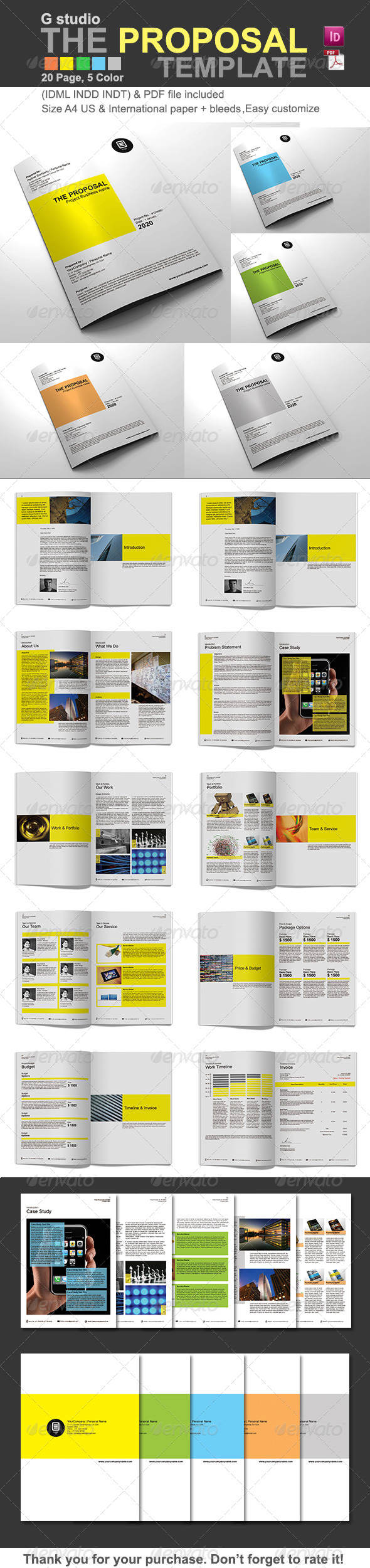 Gstudio The Proposal Template - Proposals & Invoices Stationery