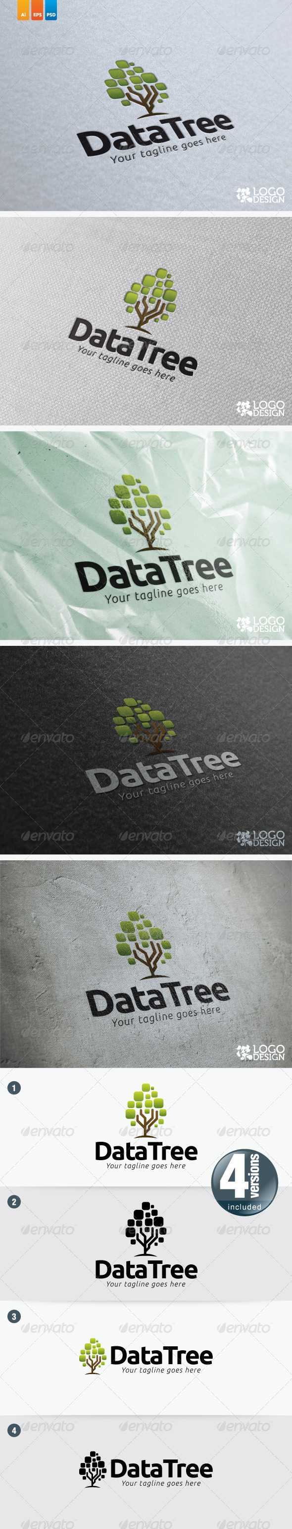 Data Tree - Nature Logo Templates