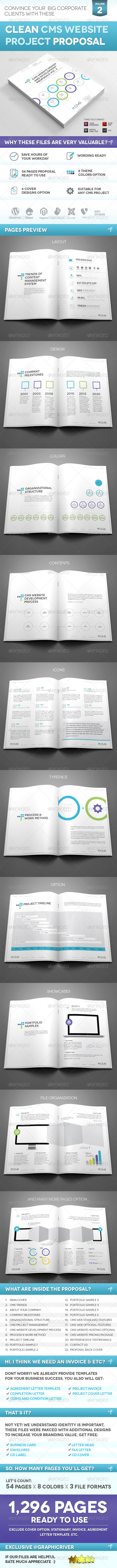 Clean CMS Web Proposal Vol. 2 - Proposals & Invoices Stationery