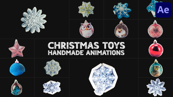 Christmas Toys Handmade Animations | After Effects Elements template preview