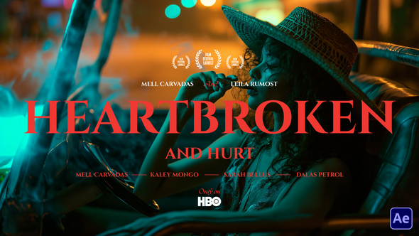 Navy Cinematic Titles Titles template preview