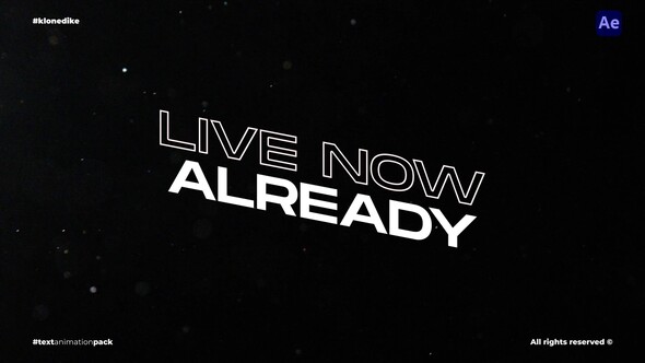 Text Animation Titles template preview