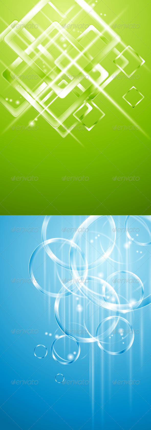 Geometrical and Circle Vector Designs - Backgrounds Decorative