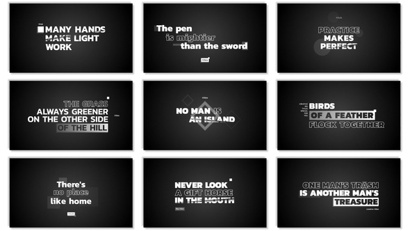 Cut Titles Titles template preview