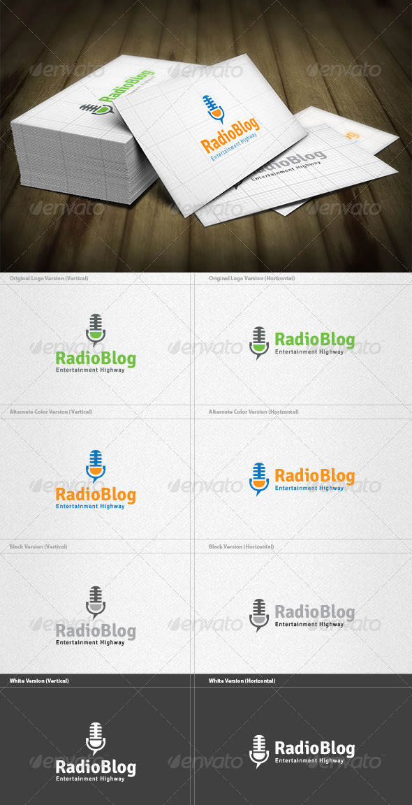 Radio Blog Logo - Objects Logo Templates