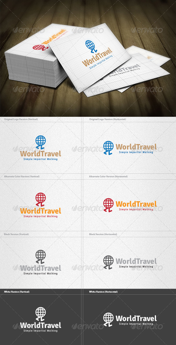 World Travel Logo - Vector Abstract
