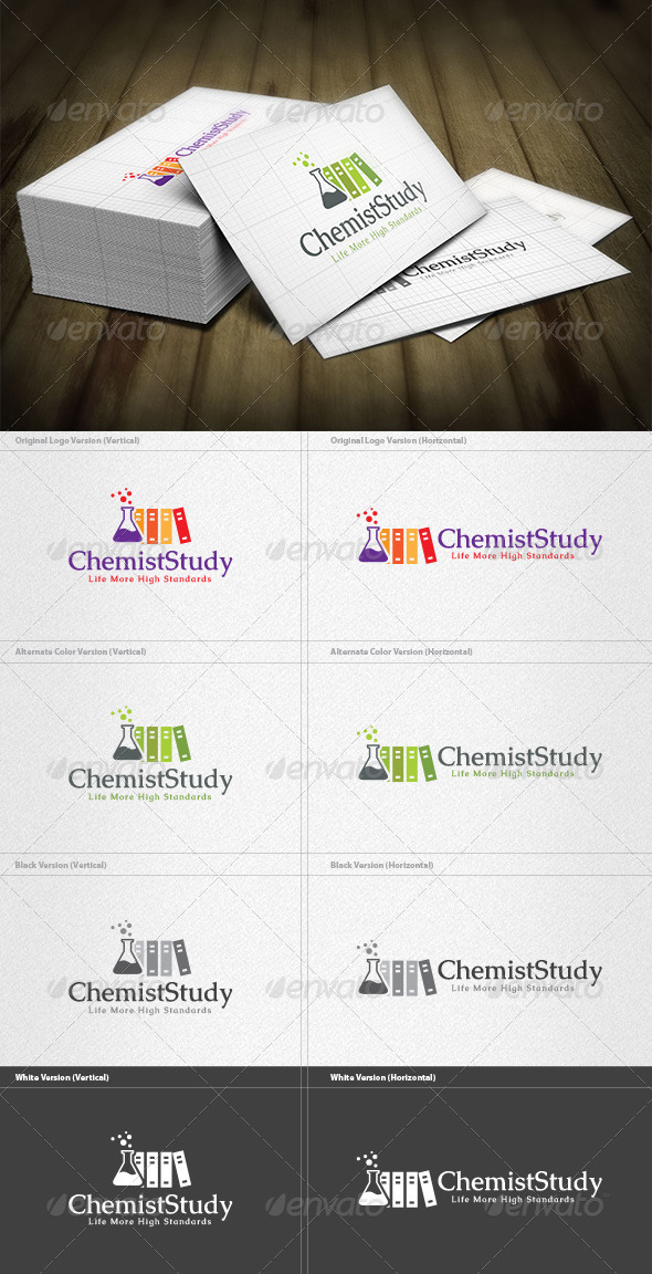 Chemist Library Logo - Objects Logo Templates