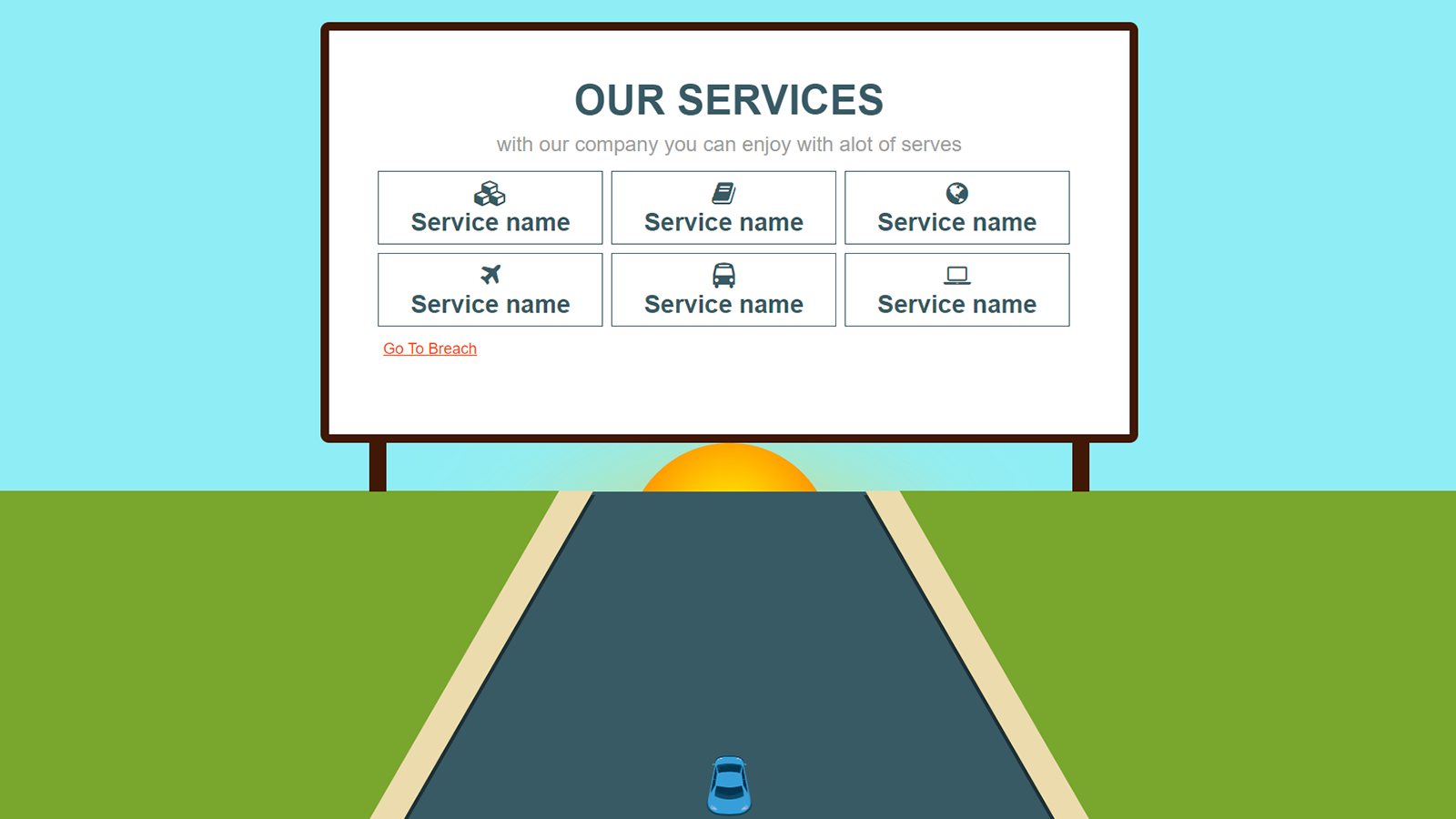 Animated Town Website by mohamed_yousef | CodeCanyon