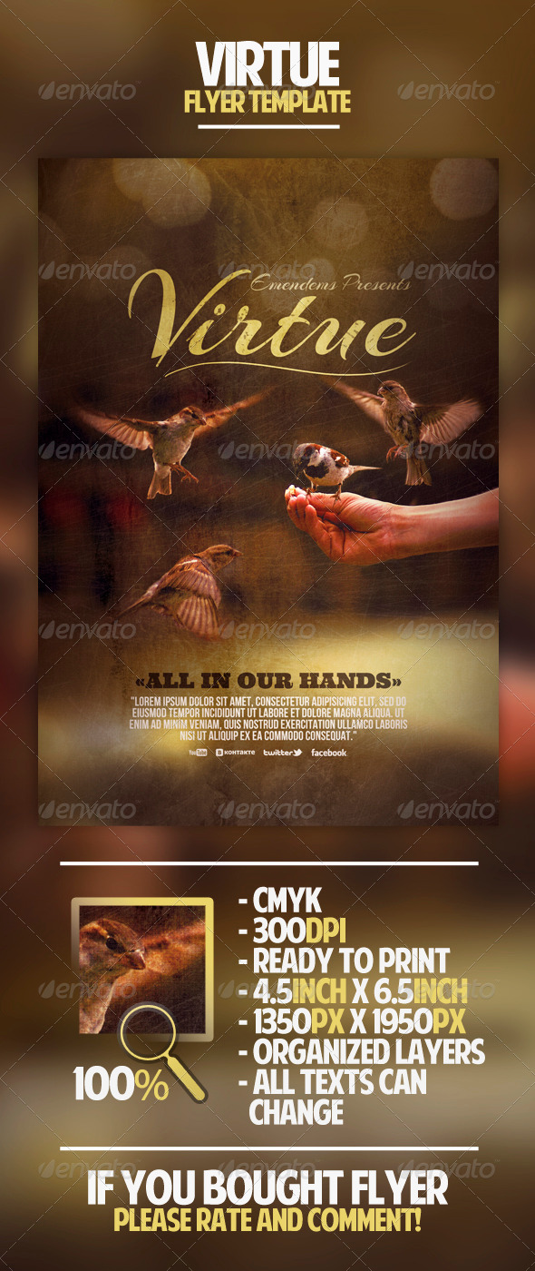 Virtue Flyer Template - Miscellaneous Events
