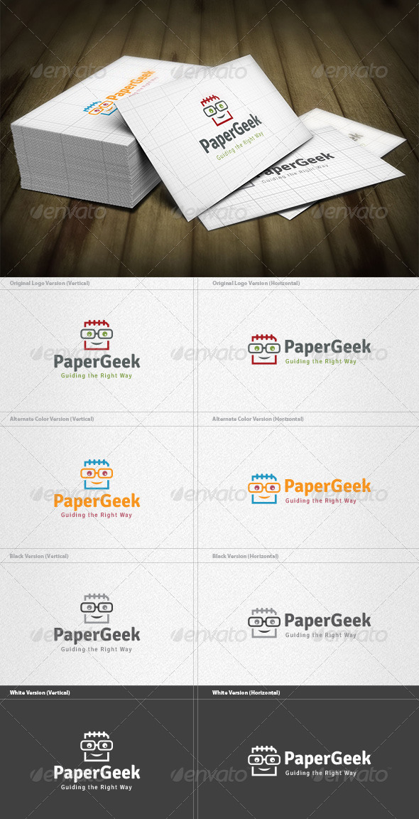Paper Geek Logo - Humans Logo Templates