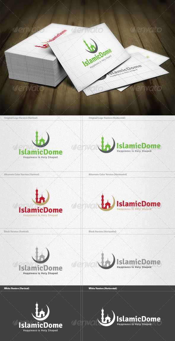 Islamic Dome Logo - Buildings Logo Templates