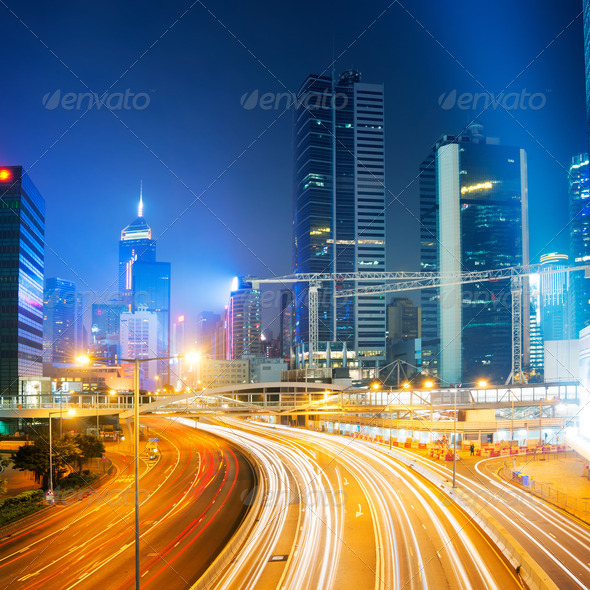 traffic in Hong Kong - Stock Photo - Images