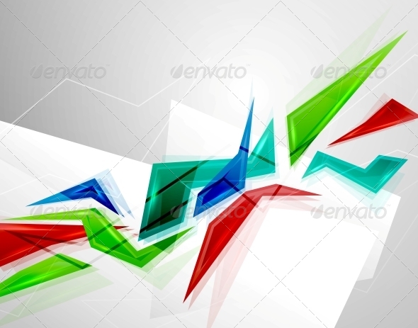 Colorful Geometric Shapes Background - Backgrounds Decorative