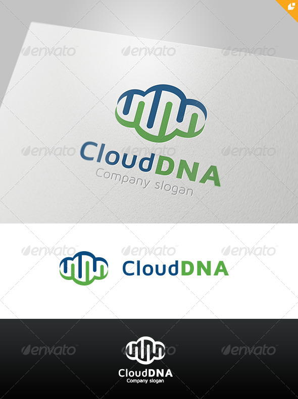 Cloud DNA Logo - Nature Logo Templates