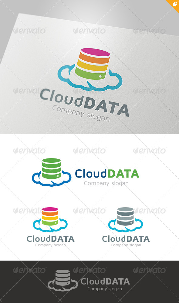Cloud Data Logo - Nature Logo Templates