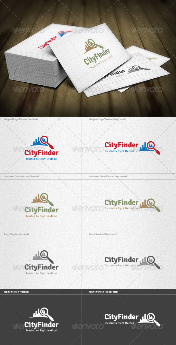 City Finder Logo - Buildings Logo Templates