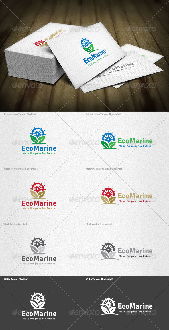 Eco Marine Logo - Nature Logo Templates