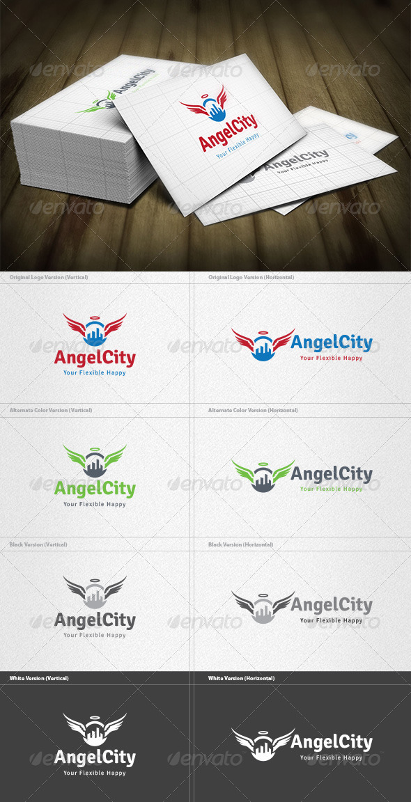 Angel City Logo - Buildings Logo Templates
