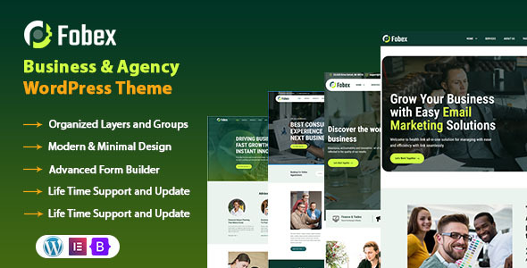 Fobex - Business & Agency WordPress Theme