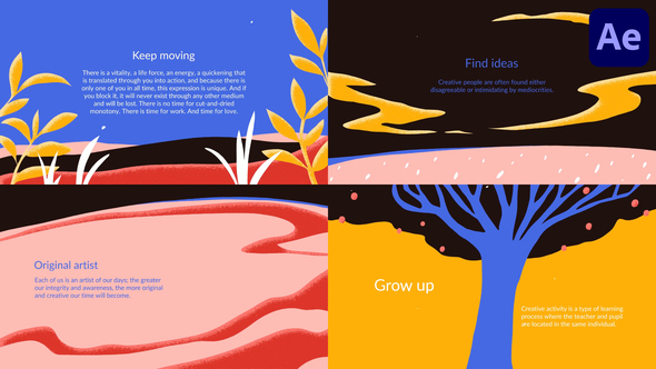 Morphing Typography for After Effects Titles template preview