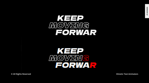 Kinetic Text Animators | AE Titles template preview