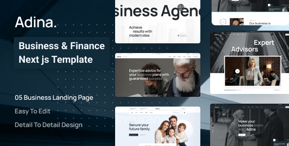 Adina - Business & Finance Next JS Template