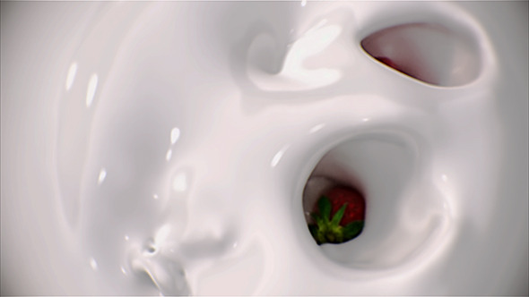 Strawberries and Cream (Slow Motion)