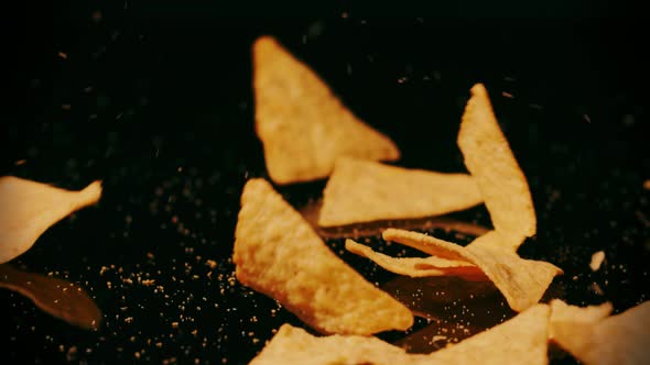 Crumbling Tortilla Chips Fall Down alt