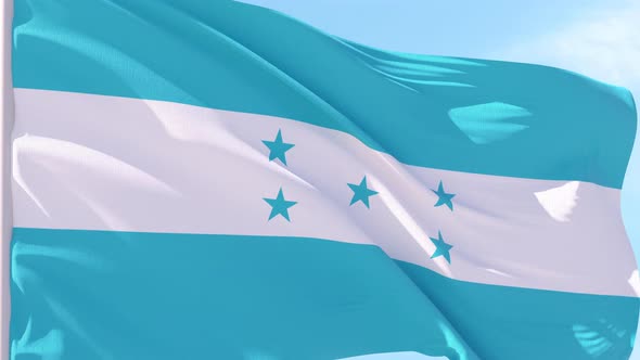 Honduras Flag Looping Background