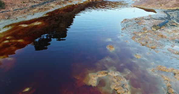 Rio Tinto River at Nerva Besides the Rio Tinto Mines. This River Is ...