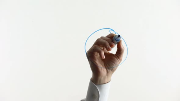 Interlocked Female and Male Sign Drawn on Glass alt