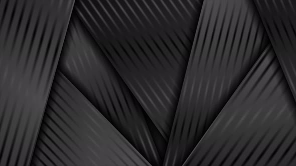 Abstract Black Glossy Smooth Stripes