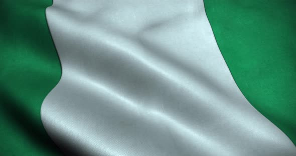 Nigeria waving Flag