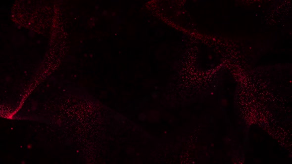 Red Dynamic Particles Background Loop