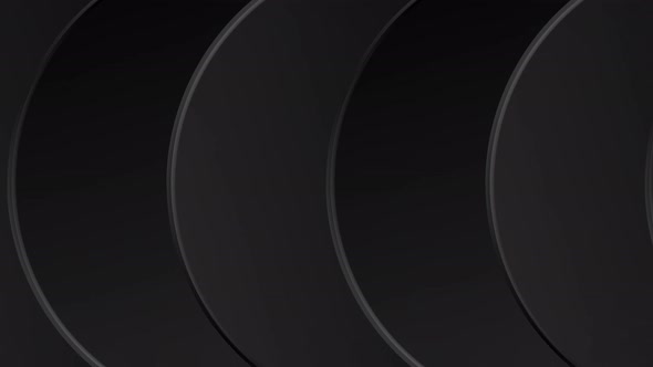 4k Black Circles. Looped Background