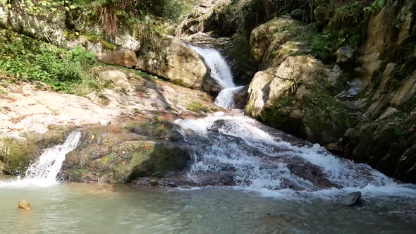 Mountain River Waterfall alt