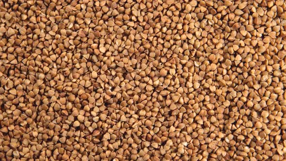 Rotation Of A Buckwheat Groats (Background)