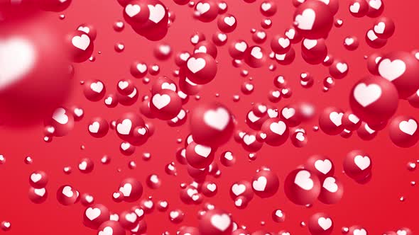 3D Heart Emoji Background alt