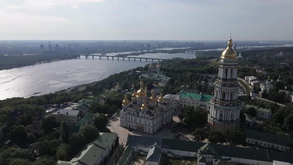 Kyiv. Ukraine: Aerial View of Kyiv Pechersk Lavra. alt
