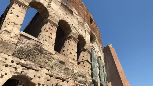 Close Up View of Famous Colosseum in Italy alt
