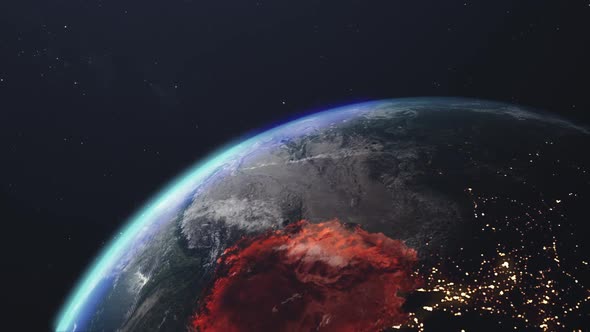 Animation of the Spread of Chinese Coronavirus COVID-19 Throughout the Planet. alt
