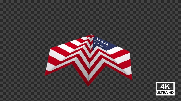 Paper Airplane Wrapping With The Flag United States alt