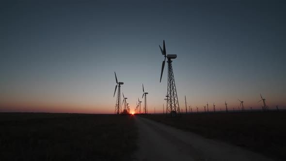 Windmills in the Steppes of Crimea alt