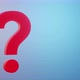 Red question mark appears on top, makes turn and disappears. - VideoHive Item for Sale