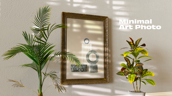 Clean Minimal Art Photo Slideshow Elements template preview