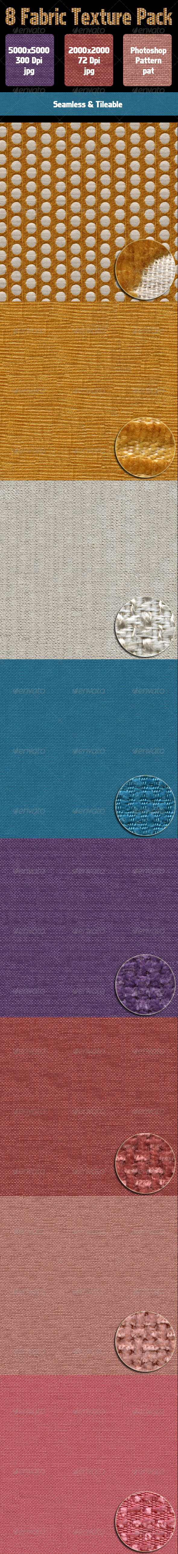 8 Fabric Texture Pack - Fabric Textures