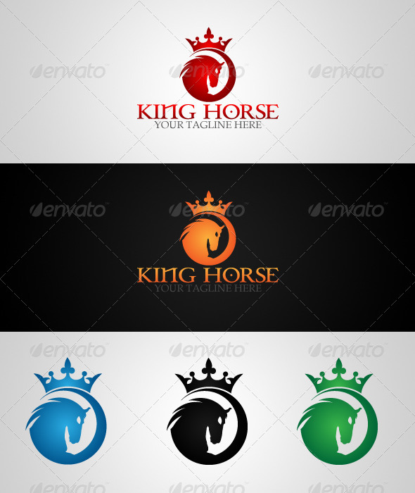 King Horse Logo Template - Logo Templates