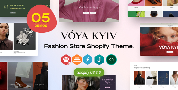 Voya - Fashion Store  Shopify Theme OS 2.0