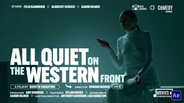 Yesterday Cinematic Title Titles template preview