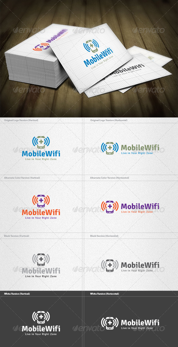 Mobile Wifi Logo - Objects Logo Templates